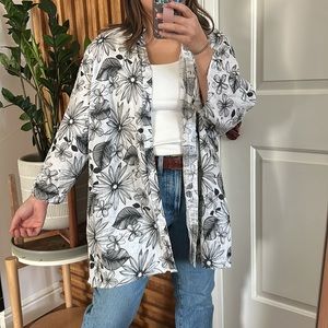 Vintage 100% Linen Eco-lo-gie Buttoned‎ Front Shirt. Size XL